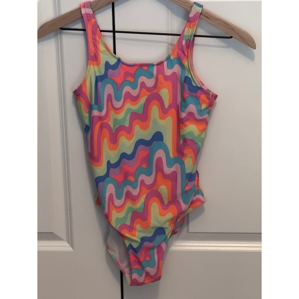 Cat & Jack Brand, Girl’s (XL, Sz 14) Swimsuit, Kids Multicolor Swimwear/Clothing